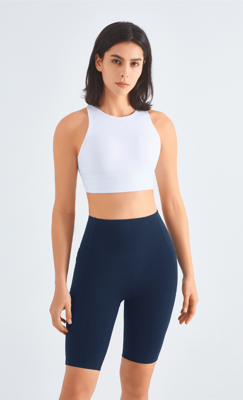 WOO YOGA Shorts Isis High-Waist Seamless Biker Short With Pocket