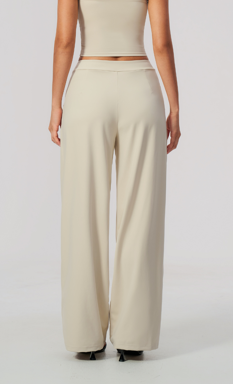Taylor Pleated Wide Leg Pant