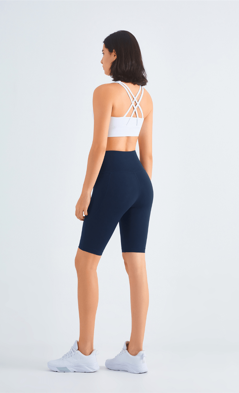WOO YOGA Shorts Isis High-Waist Seamless Biker Short With Pocket