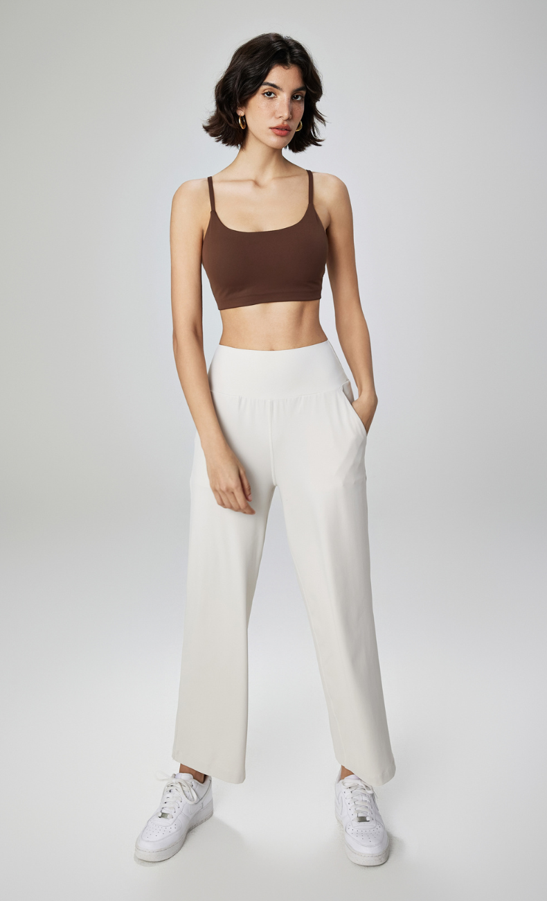 Ivanka High-Waist Straight Leg Pant