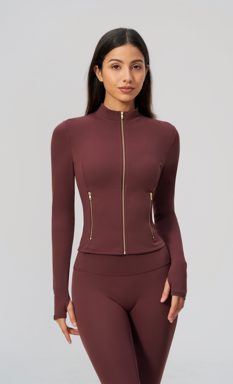 Lauren Full-Zip Jacket High Waisted Leggings Workout Set