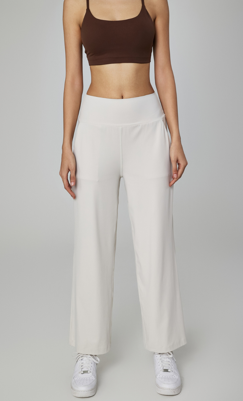 Ivanka High-Waist Straight Leg Pant