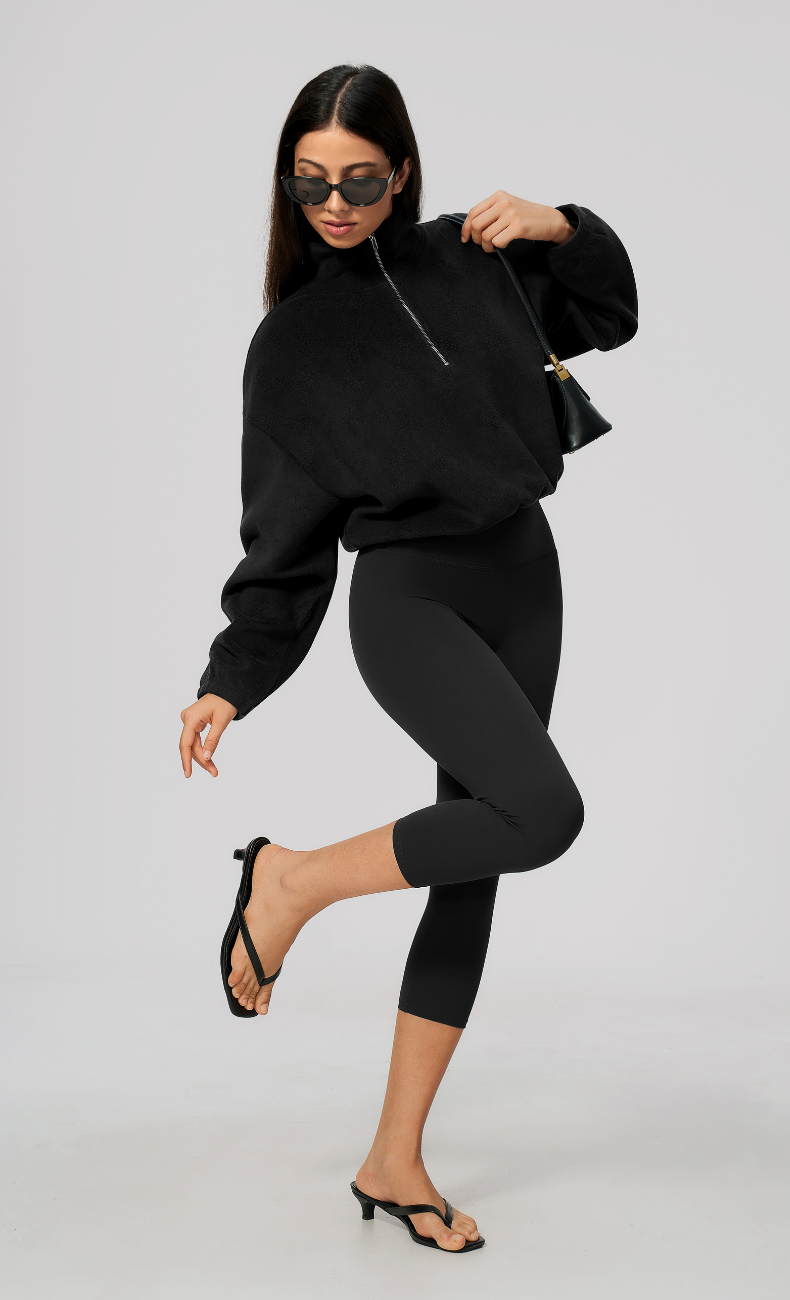 Kaia Double-Sided Fleece Half Zip Pullover