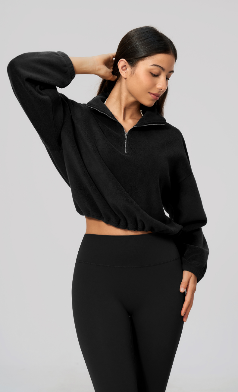 Kaia Double-Sided Fleece Half Zip Pullover