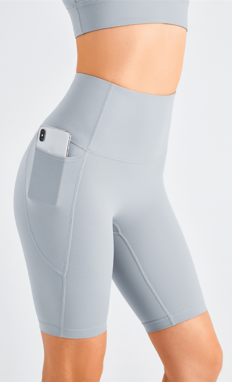 WOO YOGA Shorts Isis High-Waist Seamless Biker Short With Pocket
