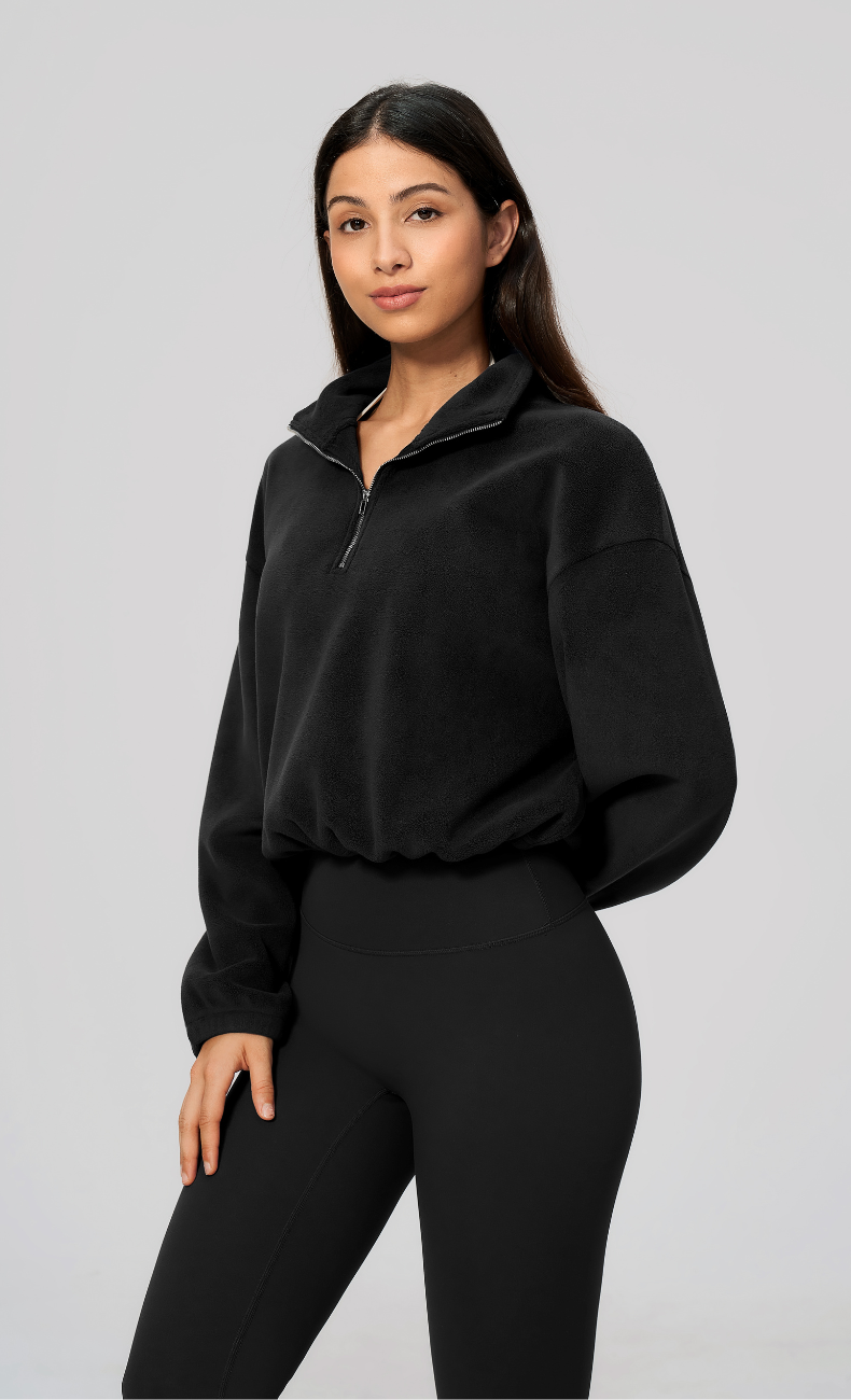 Kaia Double-Sided Fleece Half Zip Pullover