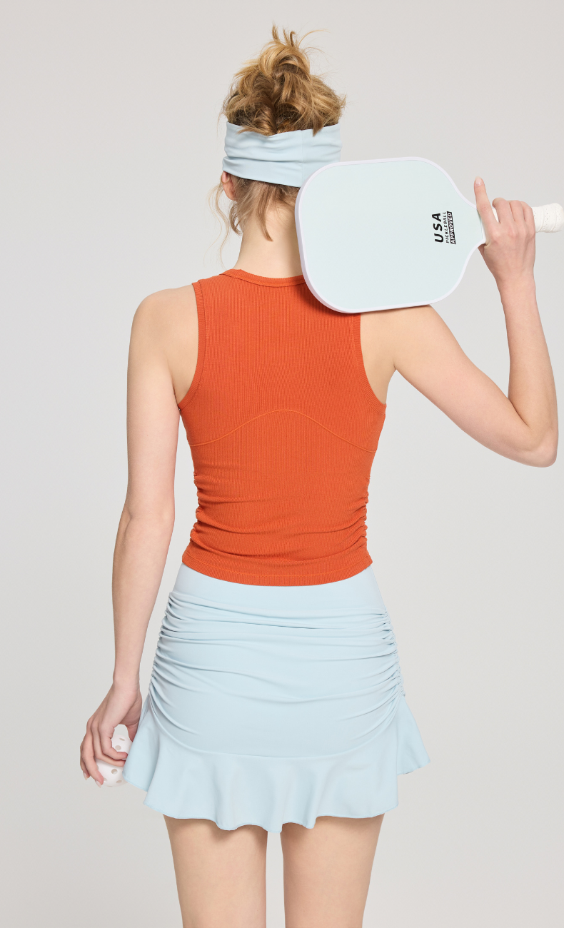Ceci Ribbed Built-in Bra Tank Top