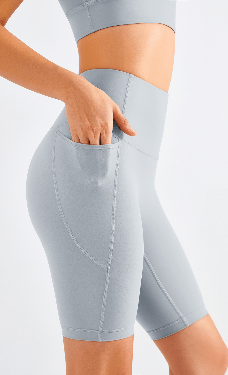 WOO YOGA Shorts Isis High-Waist Seamless Biker Short With Pocket