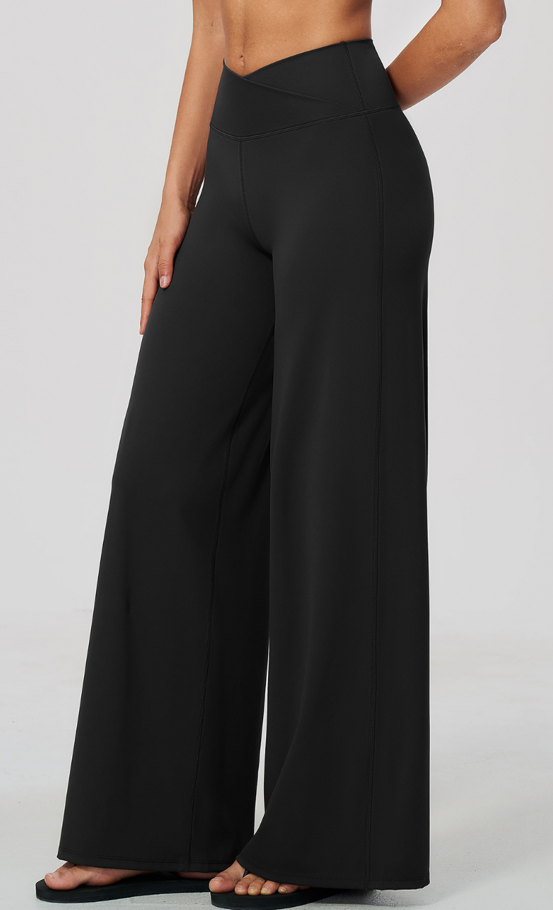 Priscilla Cross Waist Wide Leg Pant