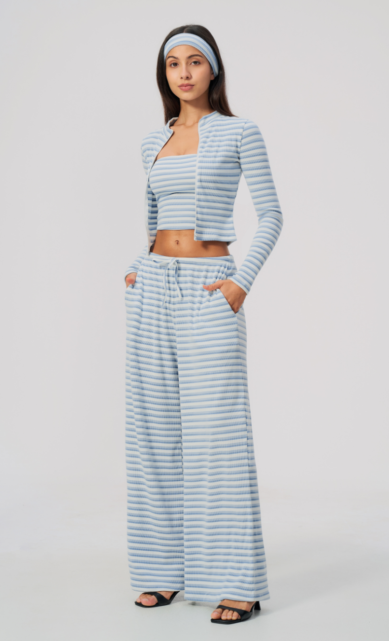 Alix Striped 3-Piece Lounge Set