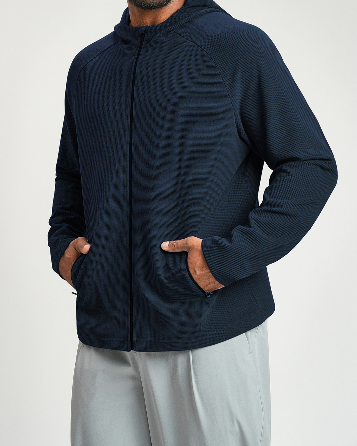 Everyday Ease Waffle Men's Full-Zip Hoodie