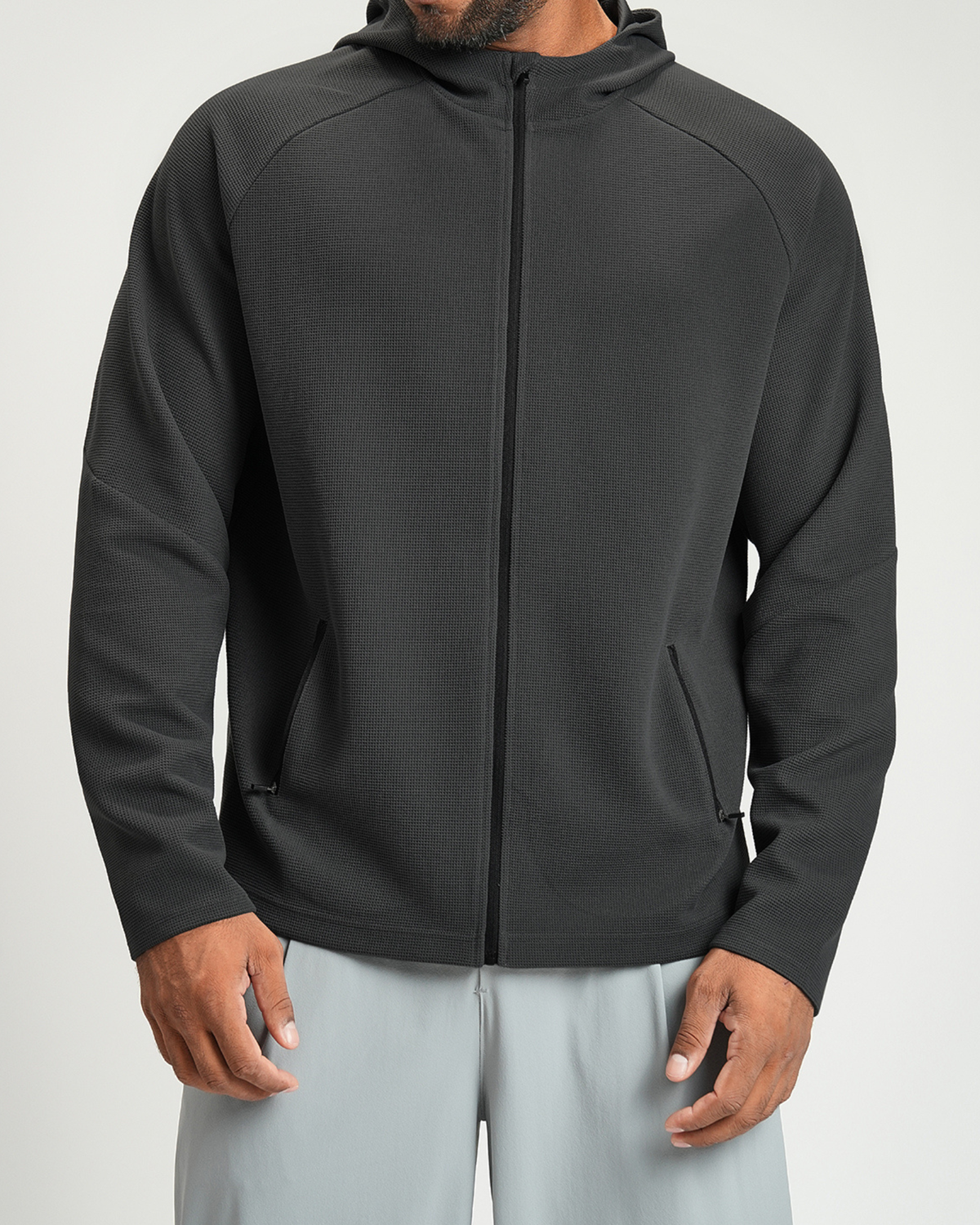 Everyday Ease Waffle Men's Full-Zip Hoodie