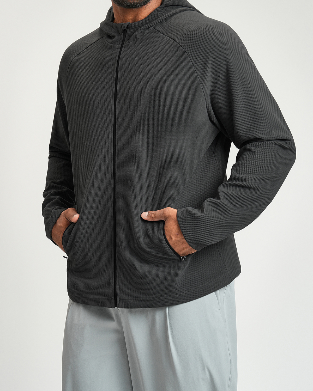 Everyday Ease Waffle Men's Full-Zip Hoodie