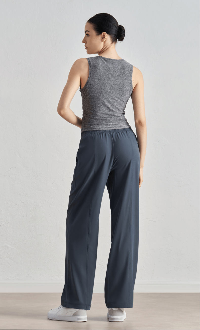 WOO YOGA Sports Bras Blanca Ribbed Tank Top