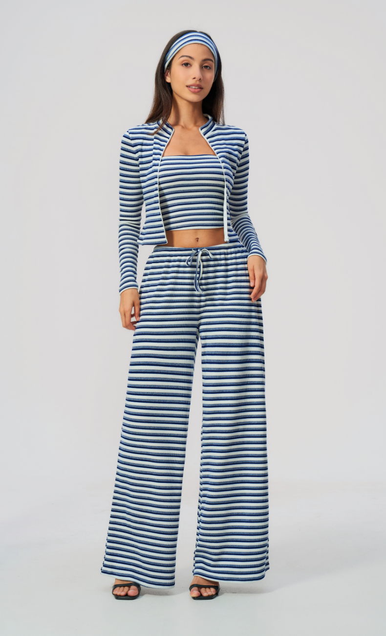 Alix Striped 3-Piece Lounge Set