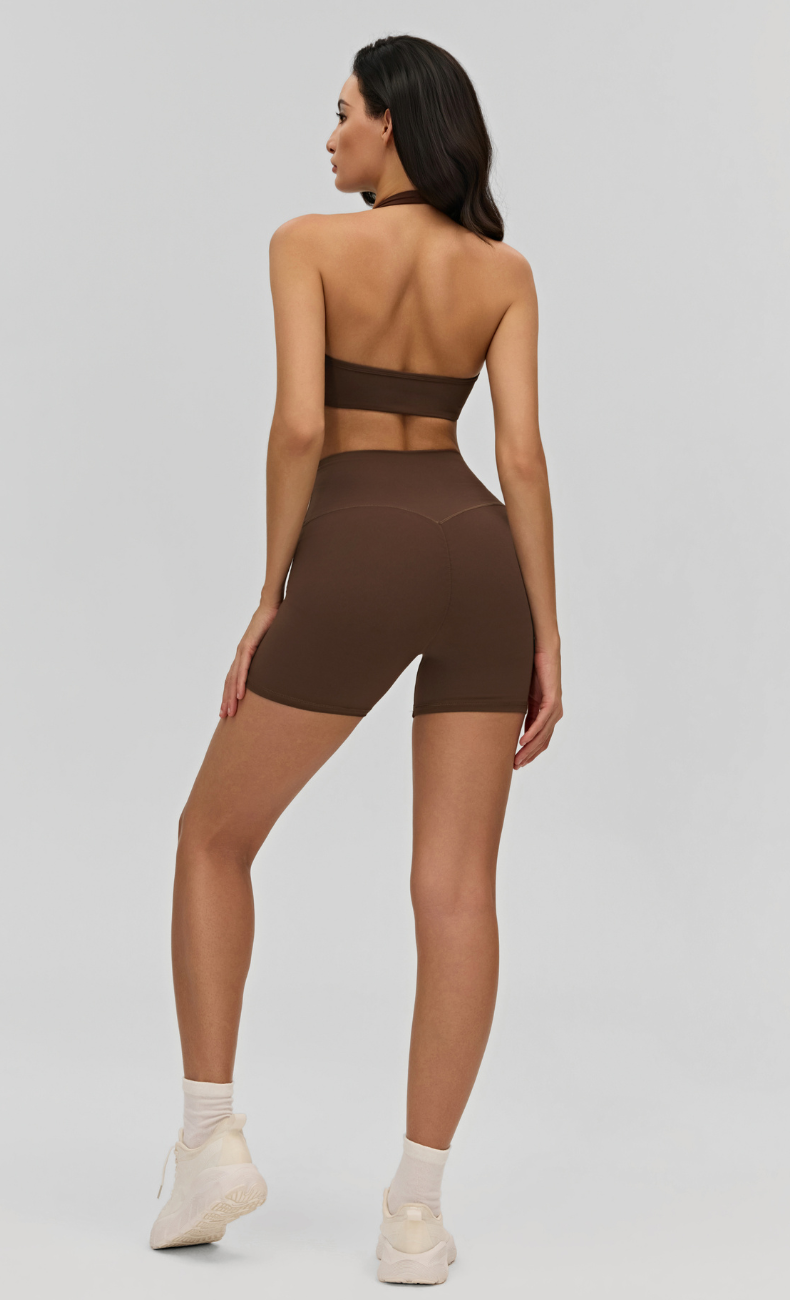 Sienna Halter Open Back Workout Set