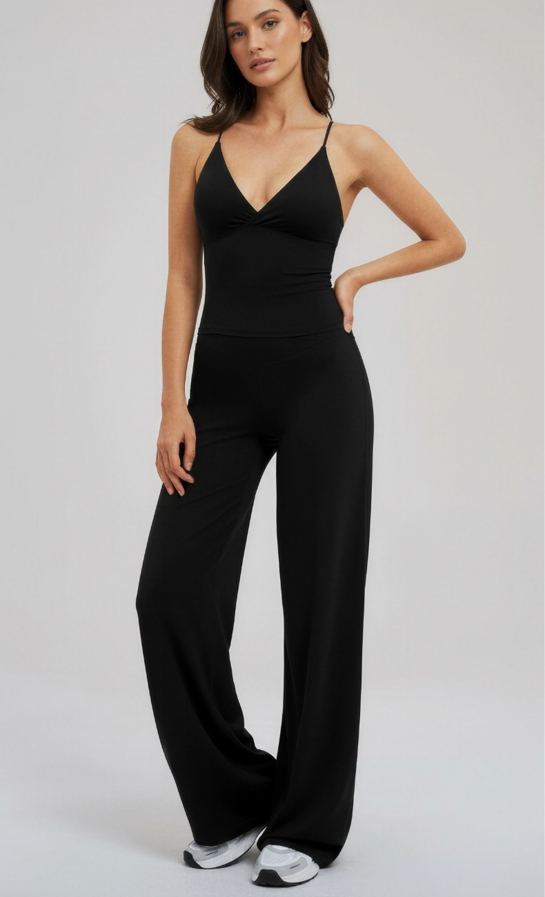 Camille Ultra-Soft Built-In Bra Open-Back Tank