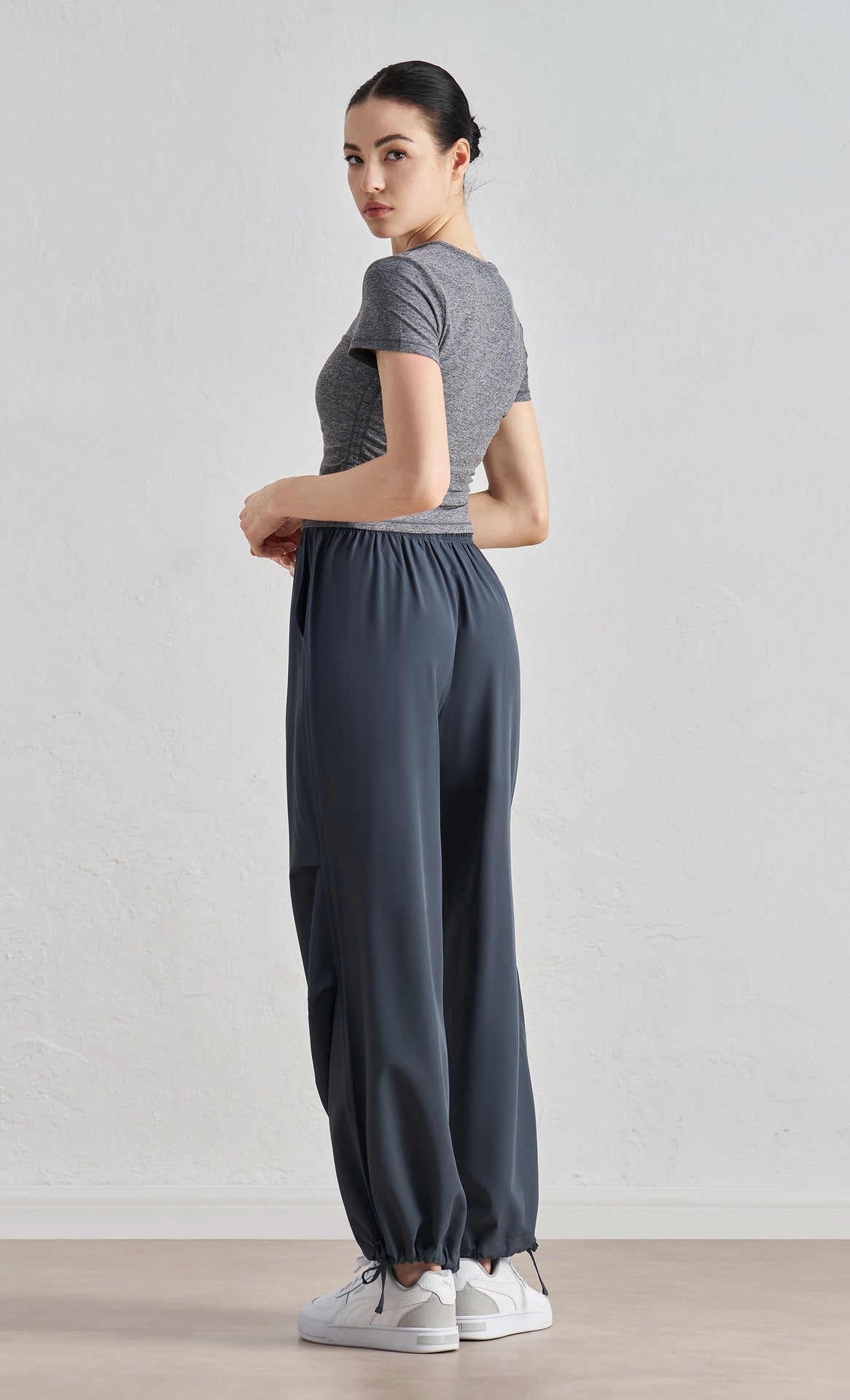 WOO YOGA Pants Luna High-Waisted Lightweight Casual Jogger