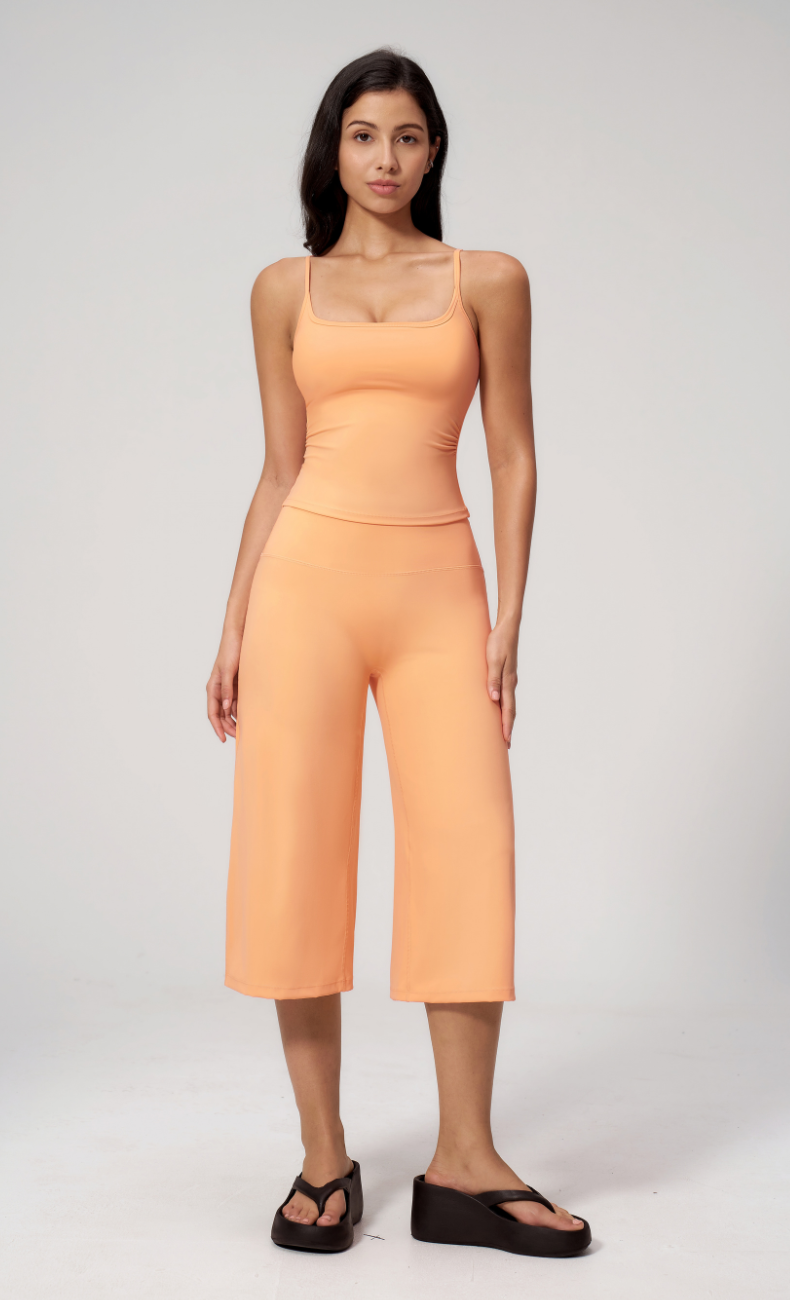Quinn Cami Wide Leg Capri Workout Set