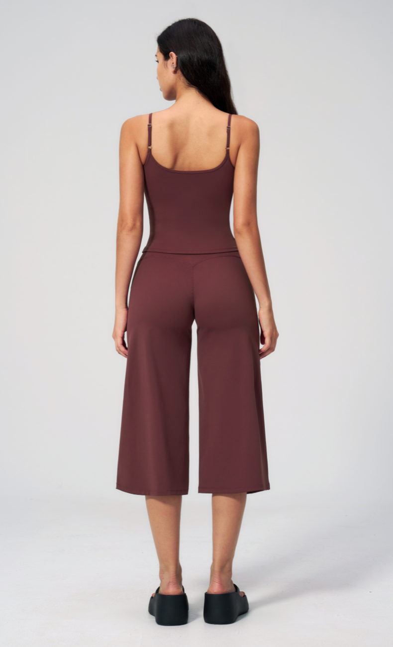 Quinn Cami Wide Leg Capri Workout Set