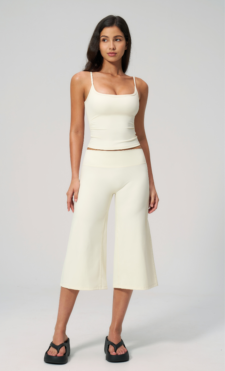 Quinn Cami Wide Leg Capri Workout Set