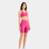 Lily 8" Seamless High-waist Short - Pink Lychee