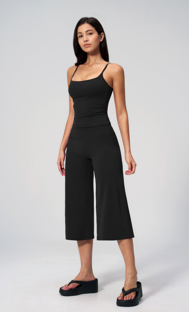 Quinn Cami Wide Leg Capri Workout Set