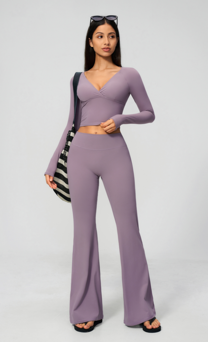 Leah High Waisted Flare Legging