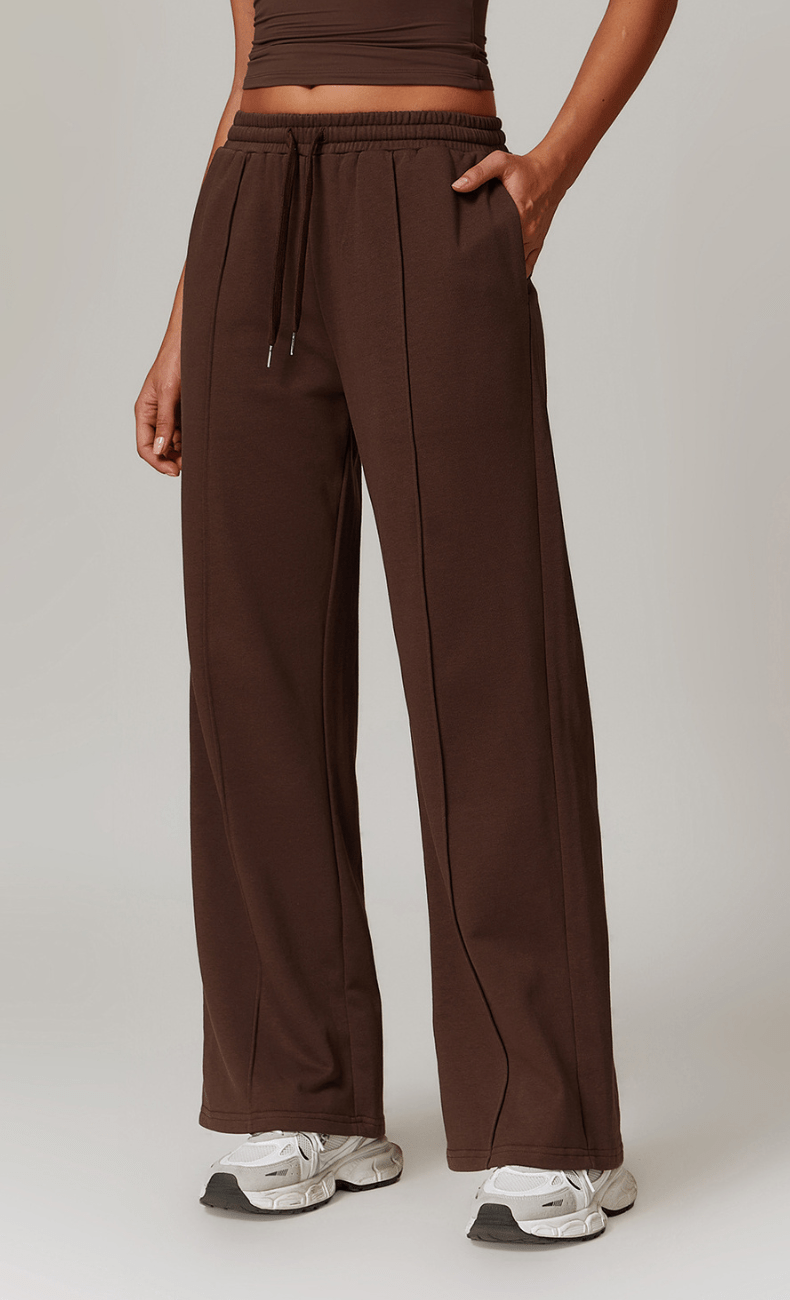 WOO YOGA Pants Victoria Organic Cotton Straight Leg Yoga Pant 