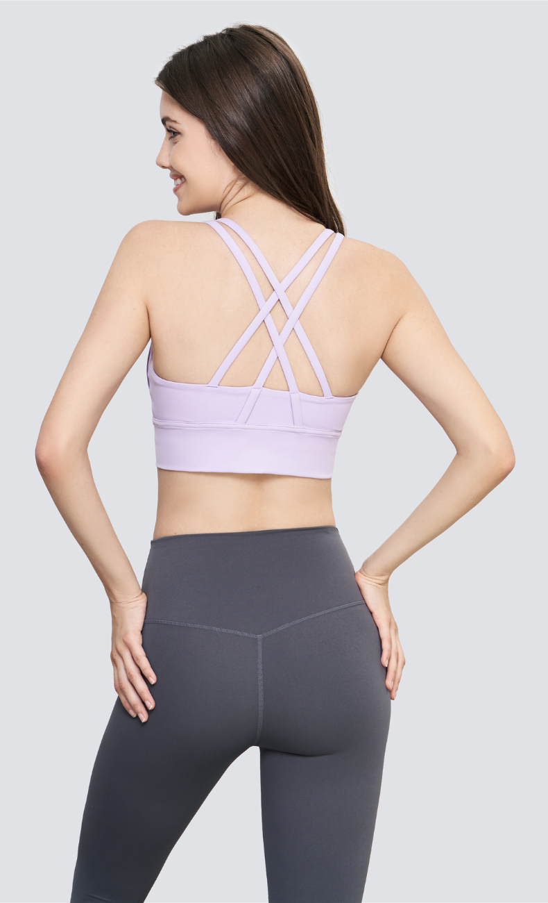 Indira Open Back Sports Bra - WOO YOGA