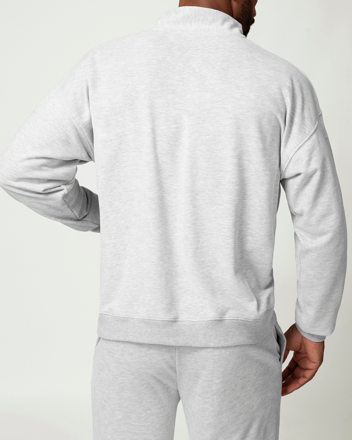Everyday Ease Cotton Blend Men's Half Zip Pullover