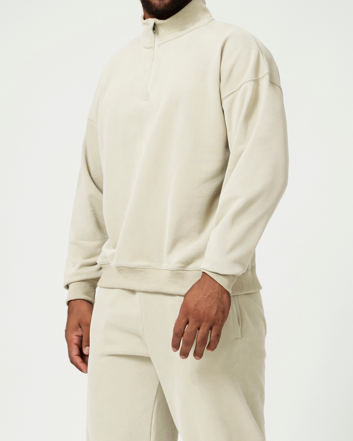 Everyday Ease Cotton Blend Men's Half Zip Pullover