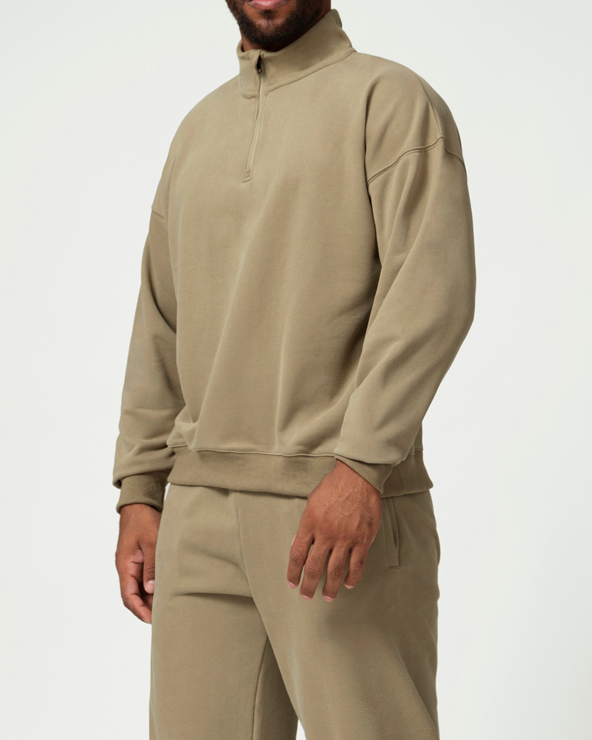 Everyday Ease Cotton Blend Men's Half Zip Pullover