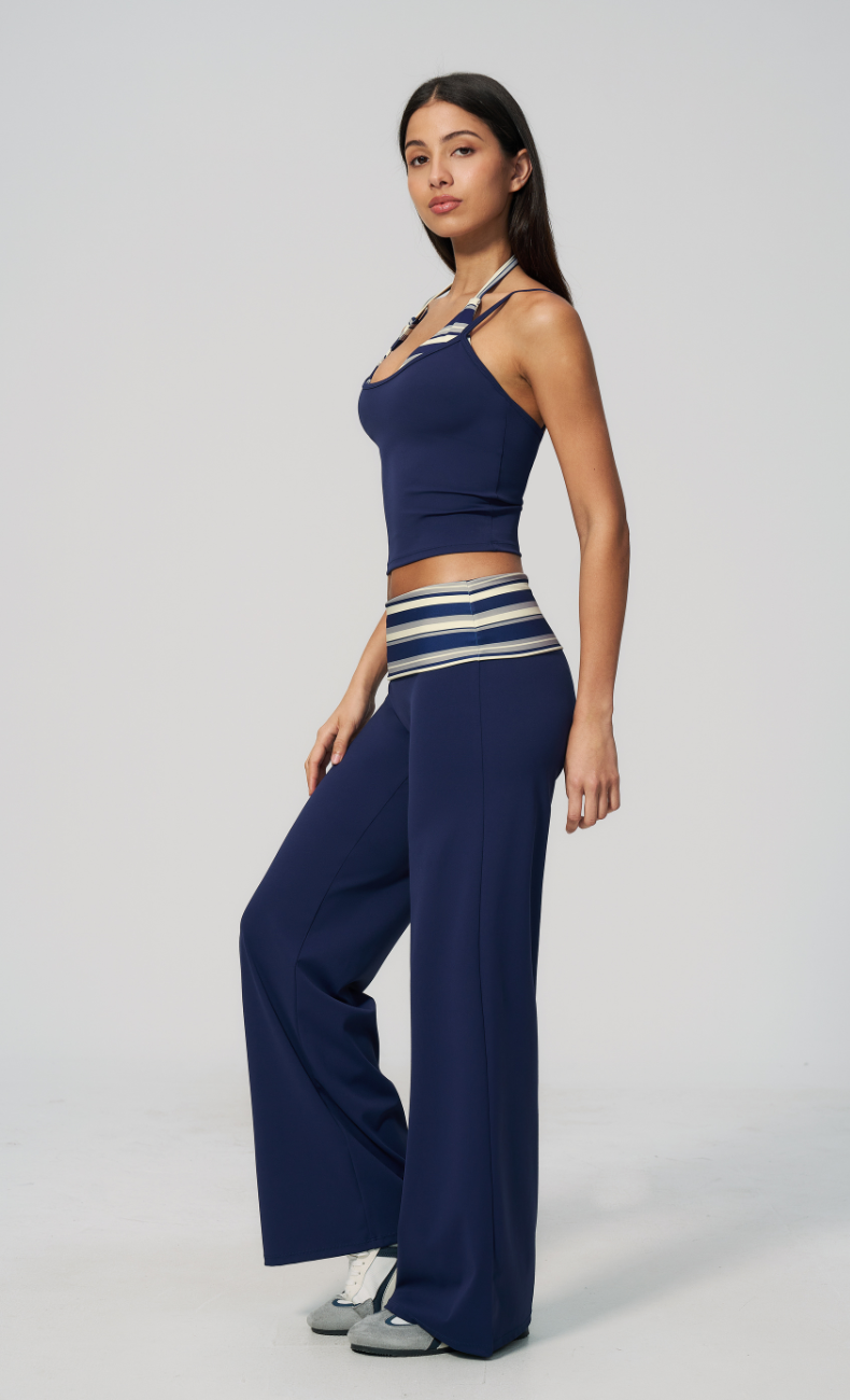 Harper Riviera Stripe Wide Leg Matching Set
