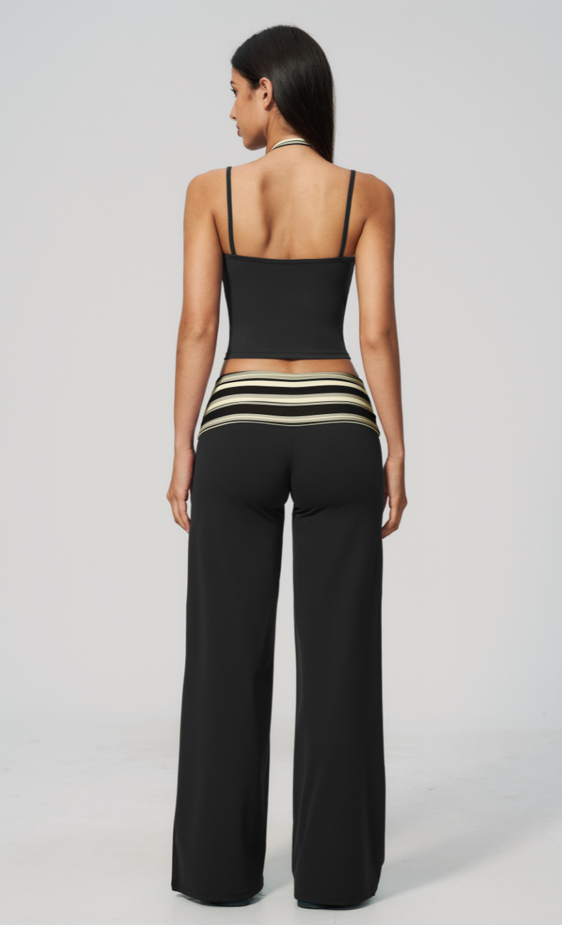 Harper Riviera Stripe Wide Leg Matching Set