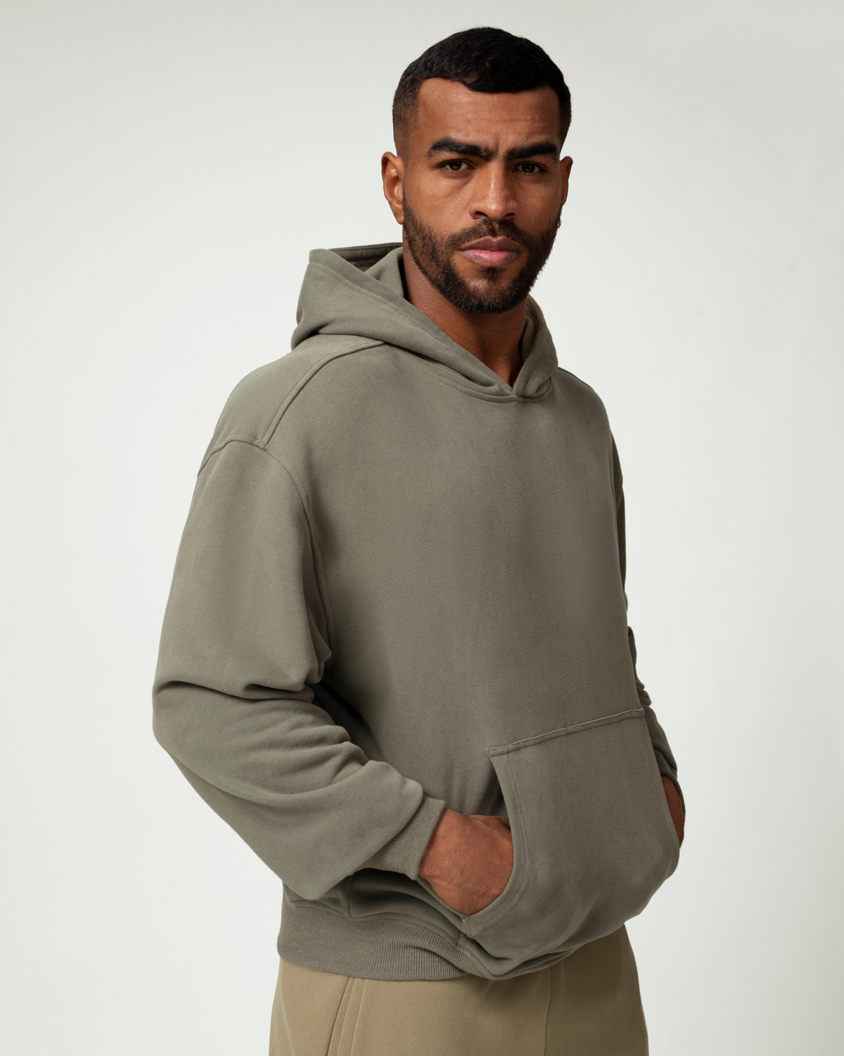 Everyday Ease Relaxed Cotton Blend Men's Hoodie