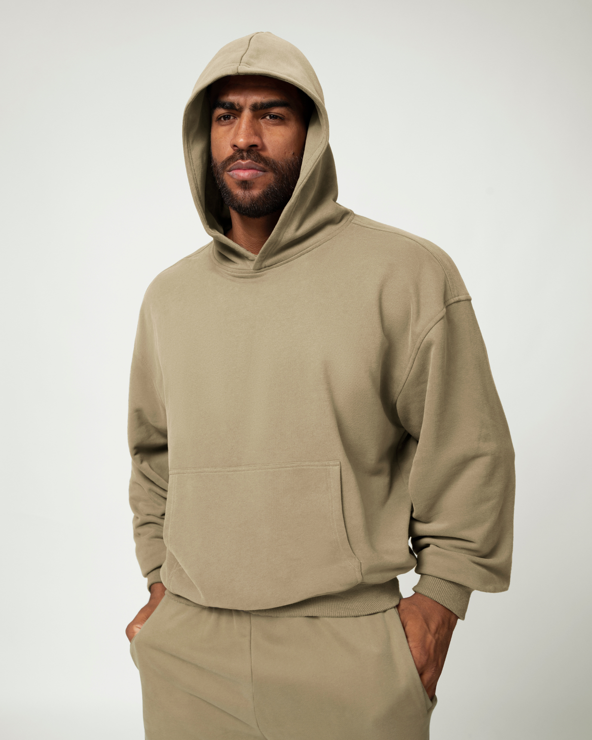 Everyday Ease Relaxed Cotton Blend Men's Hoodie