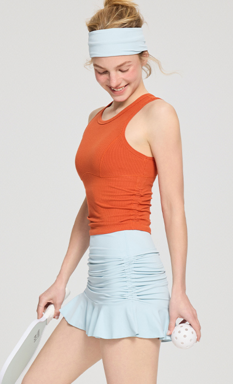 Ceci Ribbed Built-in Bra Tank Top