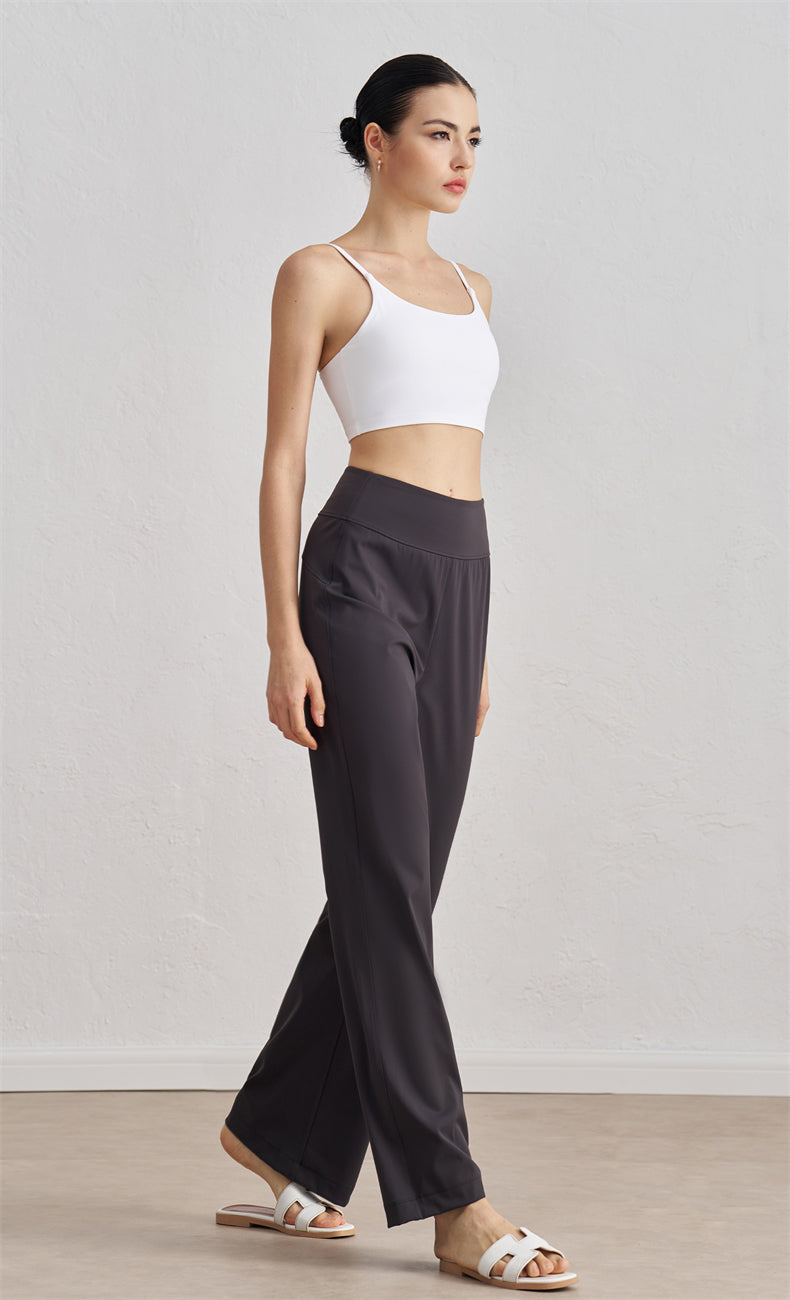 WOO YOGA - Ivanka Mid-Rise Straight Pant