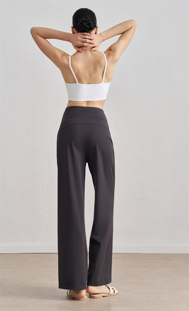 WOO YOGA - Ivanka Mid-Rise Straight Pant