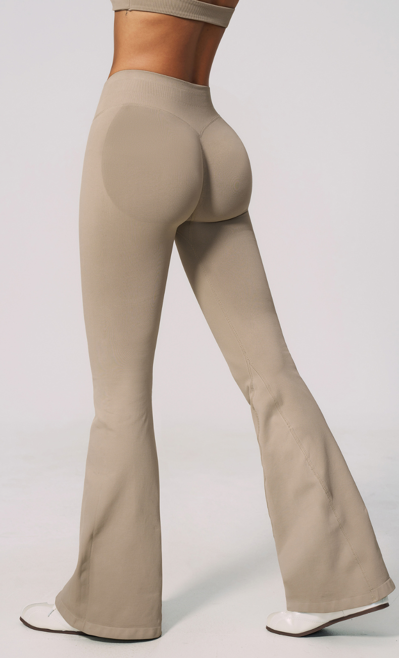 Malia Ribbed High Waisted Flare Legging
