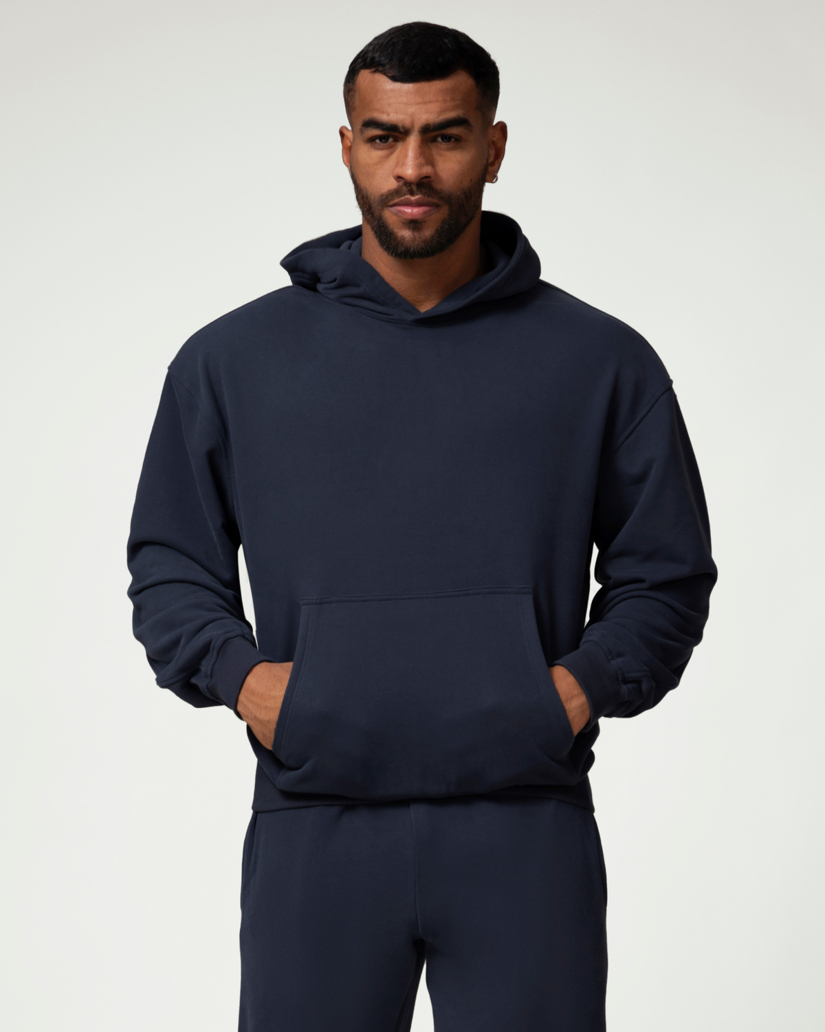 Everyday Ease Relaxed Cotton Blend Men's Hoodie