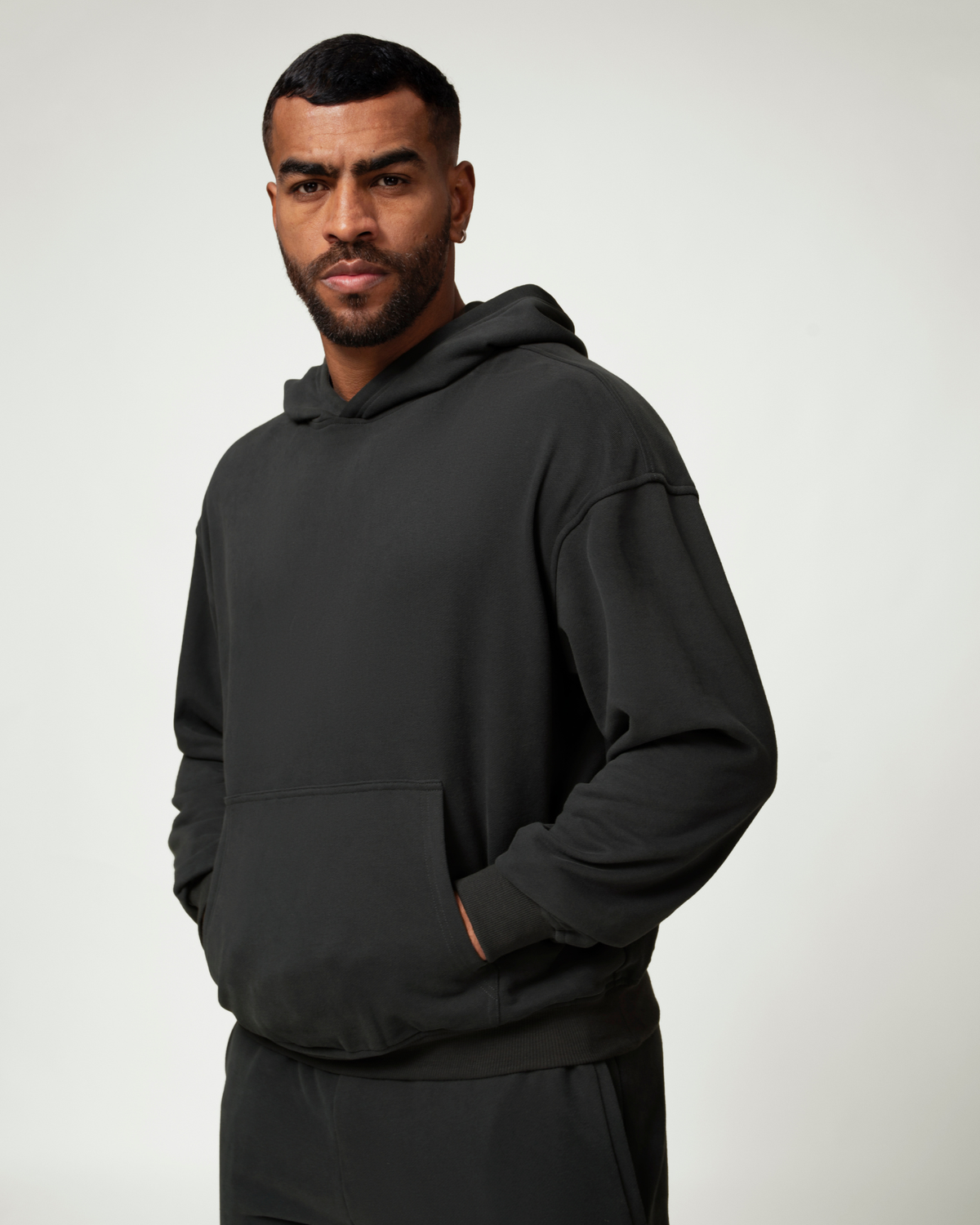 Everyday Ease Relaxed Cotton Blend Men's Hoodie