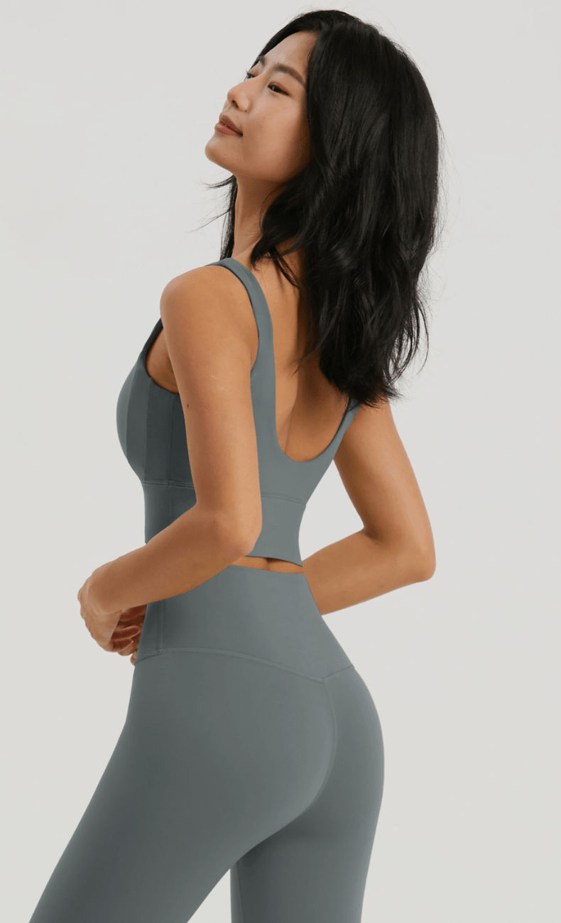 WOO YOGA Sports Bras Margiela Boho Open Back Sports Bra 