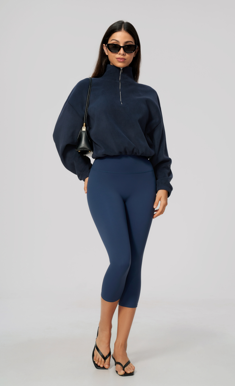 Kaia Double-Sided Fleece Half Zip Pullover