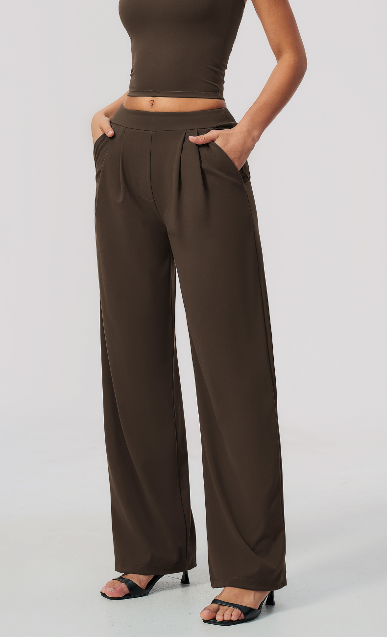Taylor Pleated Wide Leg Pant