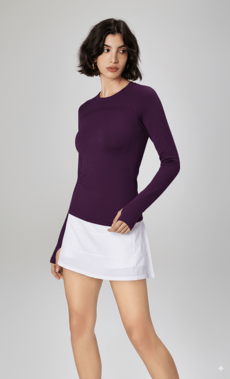WOO YOGA Tops & Tees Nora CozyFit Long Sleeve with Thumbhole 