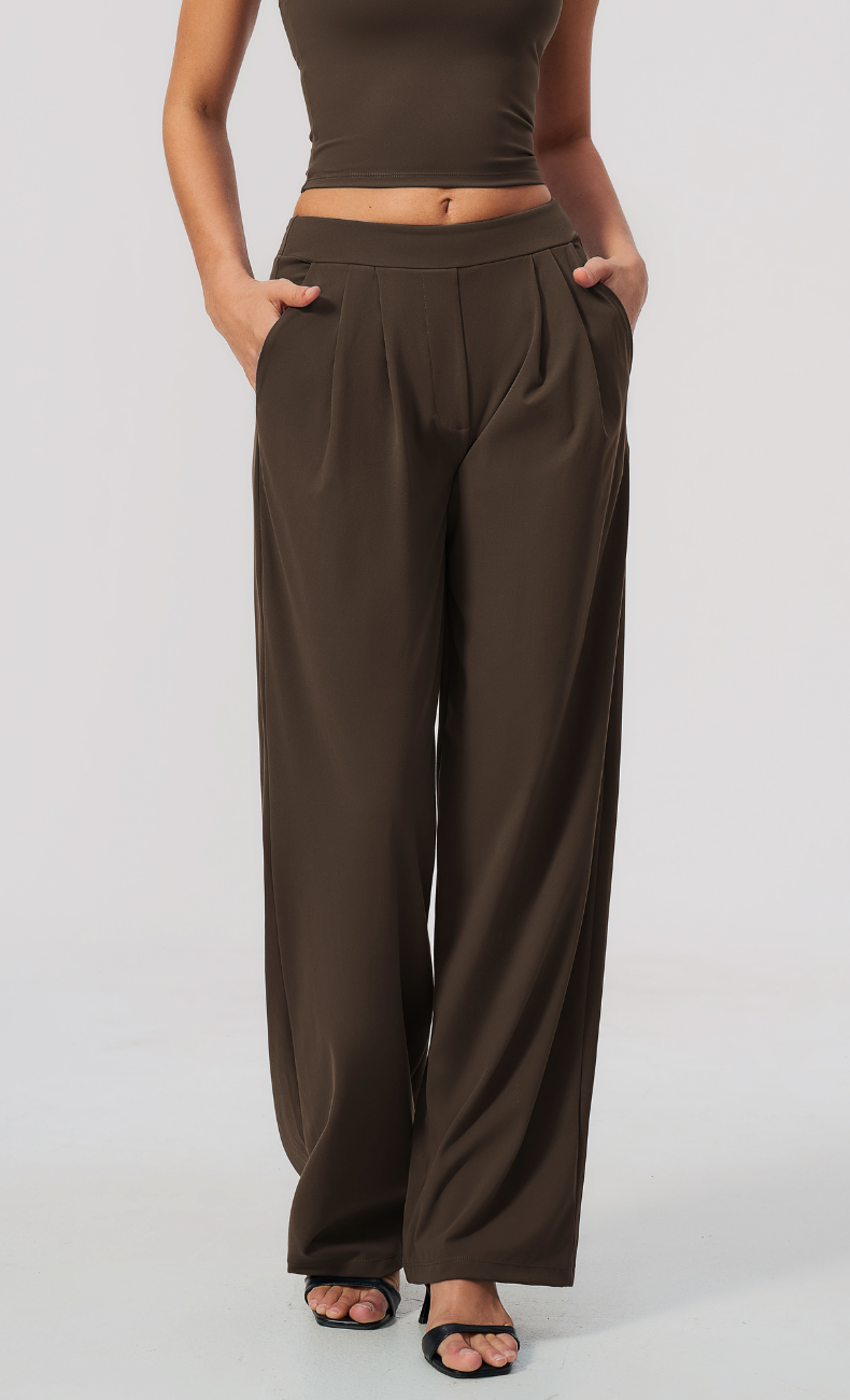 Taylor Pleated Wide Leg Pant
