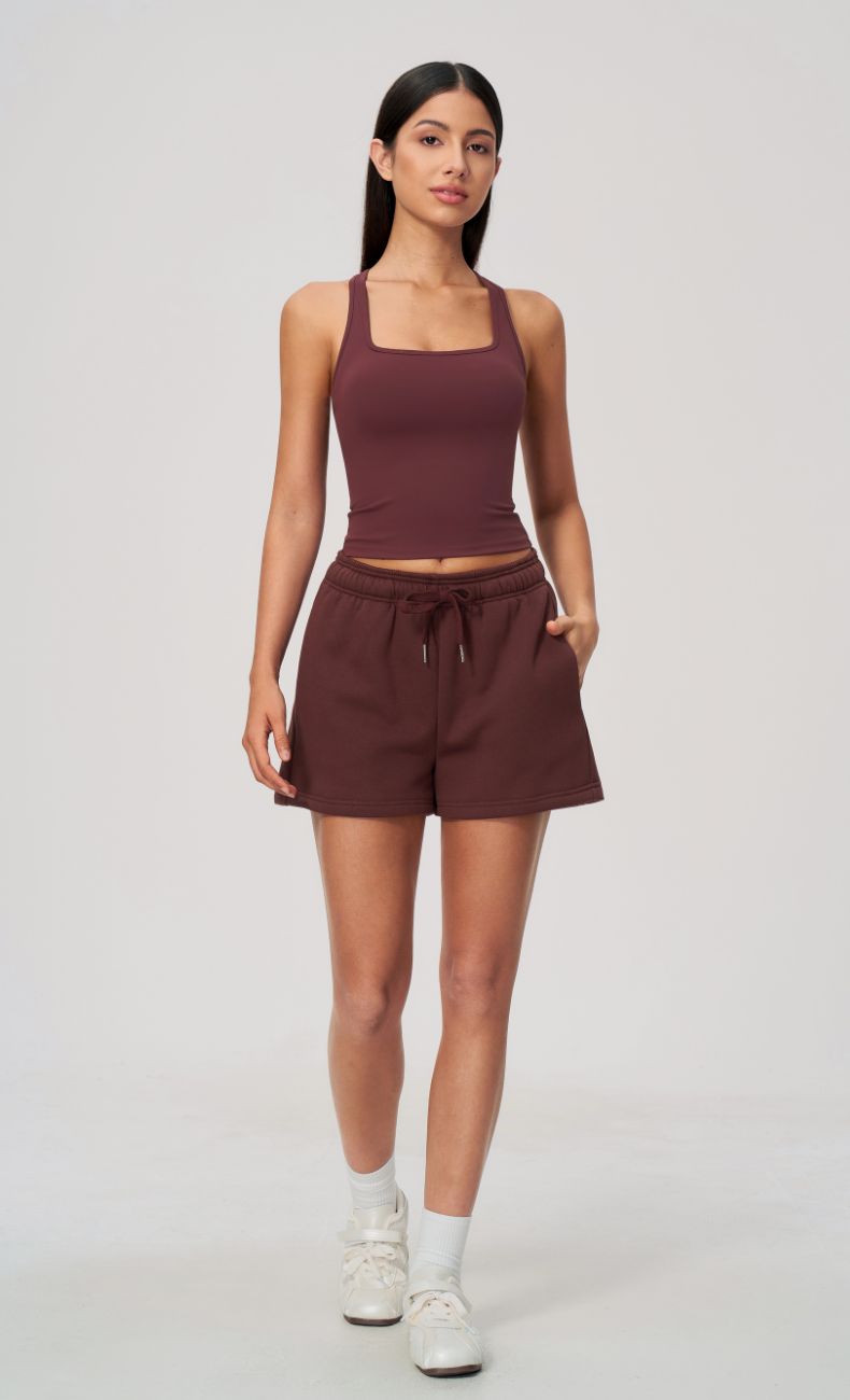 Hailey Cotton Blend Relaxed Sweat Shorts