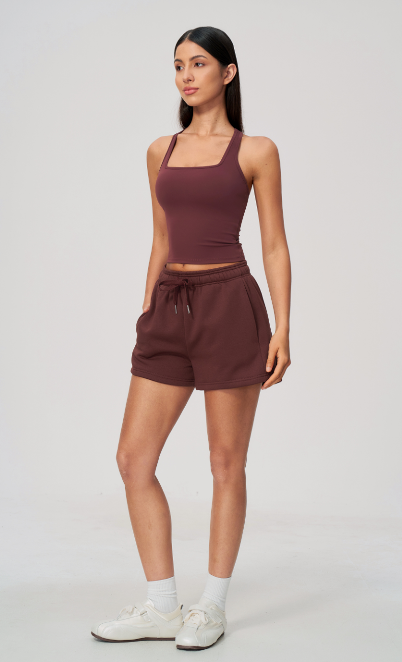 Hailey Cotton Blend Relaxed Sweat Shorts